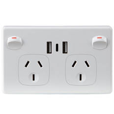 Double USB Power Point