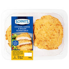 Chicken, Cheese & Bacon Schnitzel 360g