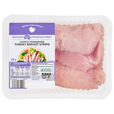 Turkey Breast Strips 400g