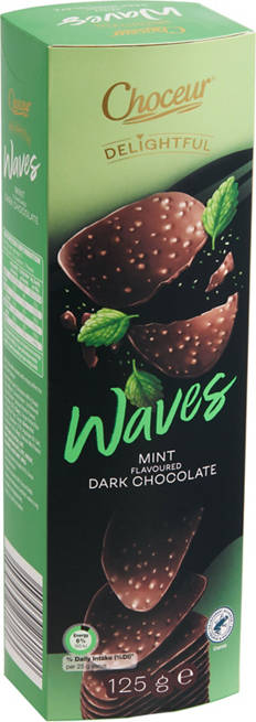Dark Chocolate Waves Mint 125g