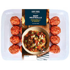 Beef, Tomato & Mozzarella Meatballs 400g