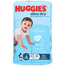Boy's Open Nappies Toddler Size 4