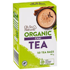 Organic Chai Tea Bags 50 Pack 90g