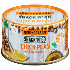 Snack'N'Go Chick Peas with Zesty Vinaigarette 70g