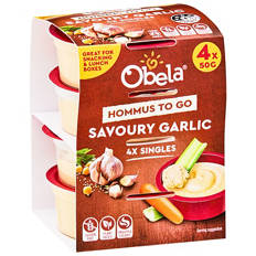 Garlic Hommus 4 Pack 50g