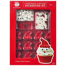 Santa Christmas Cupcake Decorating Kit 73g