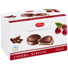Finest Marzipan Rounds Cherry 210g