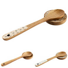 Acacia Wood Spoon and Spoon Rests