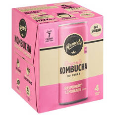 Raspberry Lemonade Kombucha 4 x 250ml