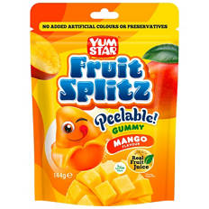 Fruit Splitz Peelable Gummy Mango 144g