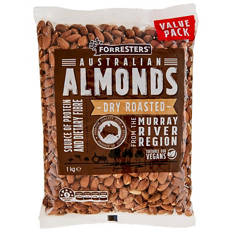Almonds Dry Roasted 1kg