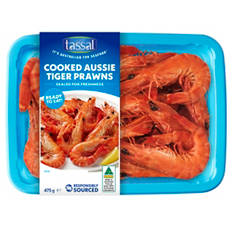 Fresh Cooked Aussie Tiger Prawns 475g