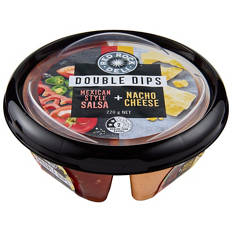 Mexican Style Salsa + Nacho Cheese Double Dips 220g