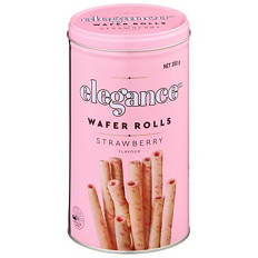 Wafer Rolls Strawberry 350g