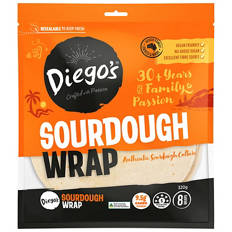 Sourdough Wraps 8 Pack 320g