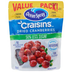 Craisins Dried Cranberries Reduced Sugar 250g