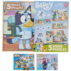 Licensed Wood Puzzles 5 Pack
