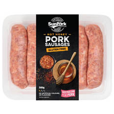 Hot Honey Pork Sausages 500g