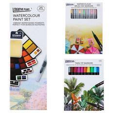 Brush Markers or Paint Set