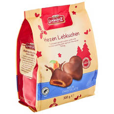 Milk Chocolate Gingerbread Hearts 300g