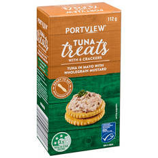 Mayo with Wholegrain Mustard Tuna Treats with Crackers 112g