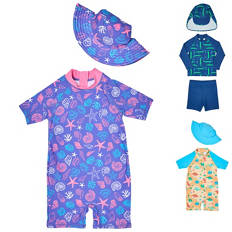 Infant Swimwear and Hat Set