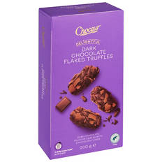 Delightful Flaked Truffles Dark 200g
