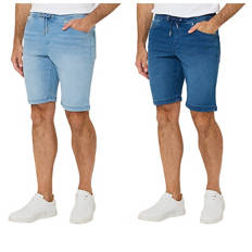 Mens Denim Sweat Shorts