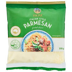 Long-life Grated Parmesan Cheese 100g