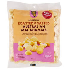 Roasted & Salted Australian Macadamias 600g