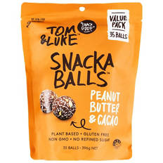 Salted Caramel or Peanut Butter & Cacao Snackaballs 396g