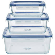 Glass Food Storage Boxes 3 Piece