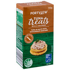 Mayo with Wholegrain Mustard Tuna Treats with Crackers 112g