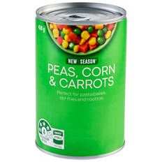 Peas, Corn & Carrots 420g