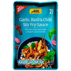 Garlic, Basil & Chilli Stir Fry Sauce 120g