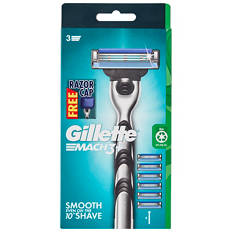 Mach 3+ Razor Handle and Cartridges 6 Pack