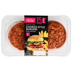 Chorizo Style Burgers 500g