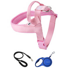 Dog Harness or Retractable or Rope Lead