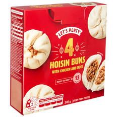Hoisin Buns with Chicken & Duck 4 Pack 240g