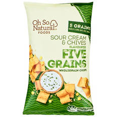 5 Grains Wholegrain Chips - Sour Cream & Chives Flavoured 175g