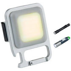 Rechargebale Keyring Light 2 Piece, Penlight or Flashlight