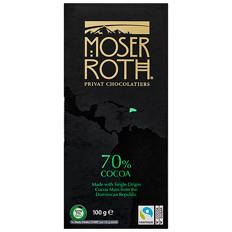 Fairtrade Dominican Republic 70% Cocoa Chocolate Bar 100g