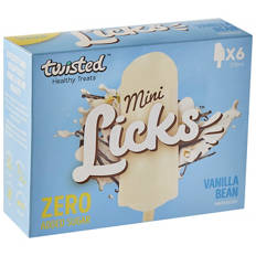 Mini Licks Vanilla Bean 6 Pack 378ml