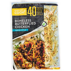 Boneless Butterflied Chicken Greek Style