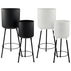 Ribbed Planters 2 Piece Set