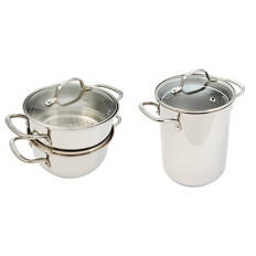 Stainless Steel 2-Tier Steamer Pot