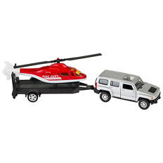Assorted Die Cast Car with Trailer