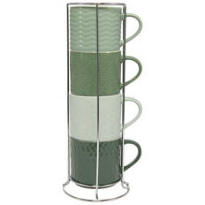 Stacking Mugs & Stand Set