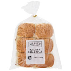 Crusty Rolls 6 Pack 396g