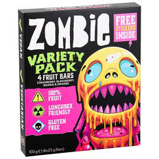 Zombie Fruit Bars Variety 4 Pack 100g